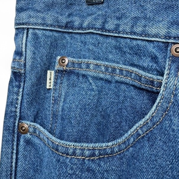 L.L.Bean Flannel Lined Jeans Men’s 37x34 Classic Fit Winter Denim - Picture 5 of 16